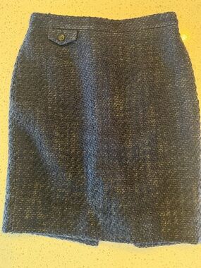 J. Crew Dark Navy Tweed No 2  Pencil Skirt